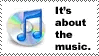 Music over player