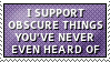 Obscure support